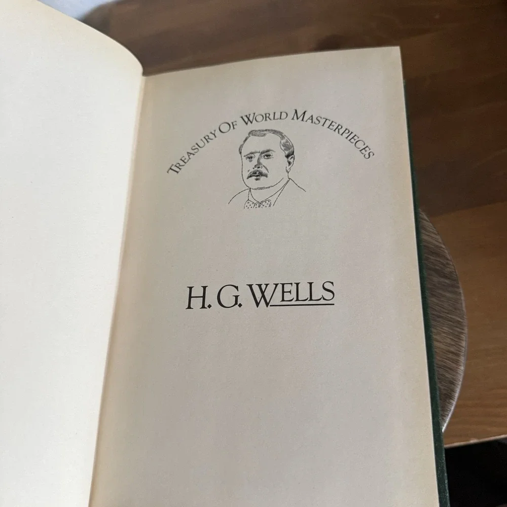 VTG H.G Wells Treasury of World Masterpieces HC 1982 Time Machine War World Book